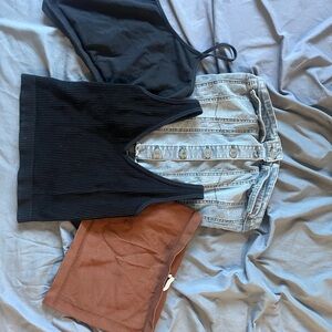 Assorted crop tops